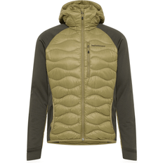 Ski down Peak Performance Helium Down Hybrid Hood - Olive