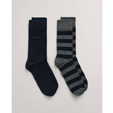 Gant Men Underwear Gant Men 2-Pack Barstripe & Solid Socks 43-45 grey