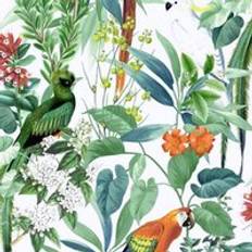 World of Wallpaper Ikala Wallpaper Multicoloured 32.1ft x 21in Multicoloured Blue