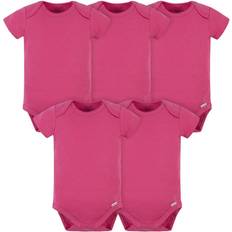 Gerber Baby Pack Onesies Multi-Packs Bundle Interlock 180 gsm, Hot Pink, Months
