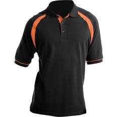 Men - Natural Polo Shirts Kustom Kit Oak Hill Short Sleeve Polo Shirt True Black