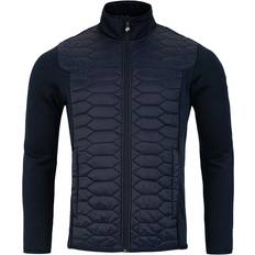 Pelle P Levo Quilted Zip Ink Tekniska Mellanlager Borstad Insida - Dk Navy Blue