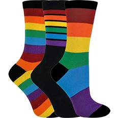 Pairs Mens Striped Rainbow 6-11