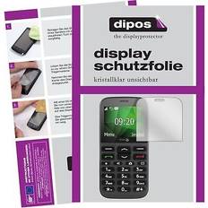 Dipos Displayschutzfolie Crystalclear 2 Stück, Doro 1370 Smartphone Schutzfolie