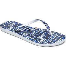 Foam - Women Flip-Flops Roxy Womens/Ladies Portofino II Toe Post Casual Flip Flop Sandals Blue Rubber UK Shoe