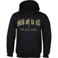 Maglioni XL, Black Sick Of It All Hoodie Panther Logo NY Hardcore new Official Mens Black Pullover