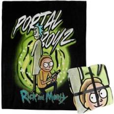 Rick and Morty Cartoon Characters Fluffy Blankets Multicolour