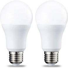 Amazon Basics LED E27 Edison Screw Bulb, 10W equivalent to 75W Cool White, Non Dimmable Pack of 2