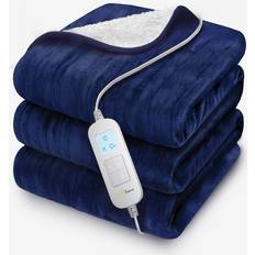 Cosi Home Fleece & Sherpa Heated Blankets Blue