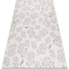 Carpets & Rugs RUGSX 48774/367 Leaves Birds Grey cm