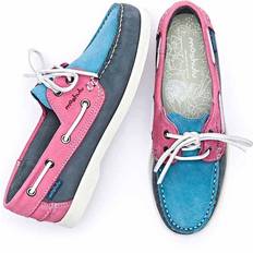 Turquoise Low Shoes Moshulu 'Salcombe 3' Ladies Boat Shoes Turquoise