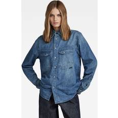 G-Star Unisex Overdele G-Star Unisex Premium Dakota Regular Shirt Evergreen blue Men