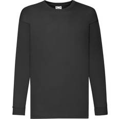 3-4, Black Childrens/Kids Sleeve T-Shirt 3-4yrs