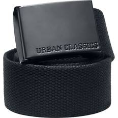 Poliestere Cinture Urban Classics Colored Buckle Canvas Belt - Unisex - Nero