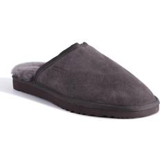 Grey - Unisex Slippers AUS WOOLI AUSTRALIA Sheepskin Wool Slippers Grey