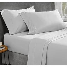 Bed Linen California Design Den Soft Silk-Like Cooling Bed Sheet Gray