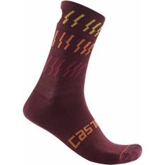 Castelli Merinoull Strumpor Castelli paar mid winter socken rot