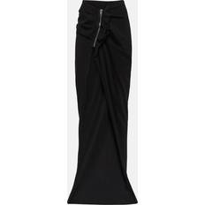 Rick Owens DRKSHDW cotton maxi skirt black