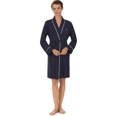 Polo Ralph Lauren White Sleepwear Polo Ralph Lauren Knit Kimono Wrap Robe, Navy