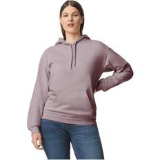 Purple - Unisex Jumpers Gildan Softstyle Fleece Midweight Hoodie Pale