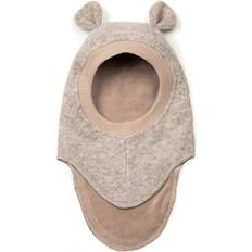 Balaclava Ears Soft Ull Plys Camel Melan - Beige