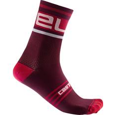 Castelli Calcetines Castelli Prologo 15 Sock Bordeaux/White