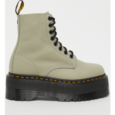 Lace Boots Dr. Martens 1460 Pascal Max Leather Platform Boots - Pale Olive