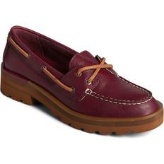 Red Boat Shoes Sperry Chunky Boat Cordovan Women's Shoes Burgundy B