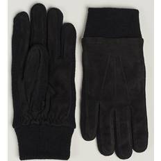 Cuir Gants Hestra Geoffery Suede Wool Tricot Glove Black