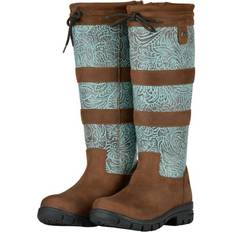 Turquoise - Women Riding Shoes Dublin Ladies Whitam Boots Turquoise