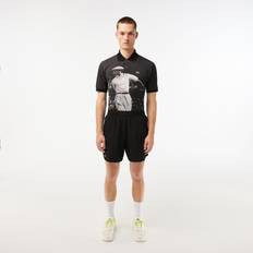 Lacoste Herren Sport Mesh-Shorts mit Stretch Schwarz