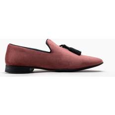 Green Loafers Jacob Tassle Velvet Smoking Loafer Pale Pink