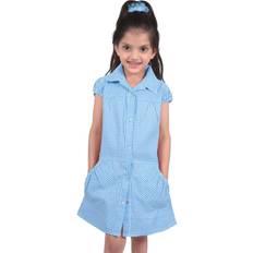 Checkered Children's Clothing A2Z Kids 11-12 Years, Blue Girls Gingham School Dress Check Printed Dresses