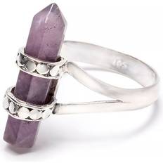 Ametister Ringar Bali Ringar Ametist, ring med kristallspets silver Filigran silversmycken
