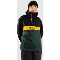 Oakley Men Tops Oakley Men's Tnp Nose Grab Softshell Hoodie Black,Green