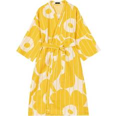 Jaune Peignoirs Marimekko Vesi Unikko Peignoir - Jaune Printemps/écru