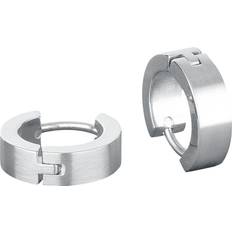 Rustfrit stål - Unisex Øreringe Etnox Ørering Edelstahl Creolen Unisex sølvfarvet
