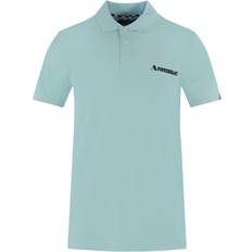 Aquascutum Clothing Aquascutum Boxed Logo Light Blue Polo Shirt