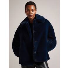 Ted Baker Coats Ted Baker Liliam Faux Fur Navy