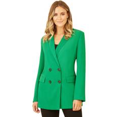 Women Blazers Yumi Double Breasted Blazer, Green