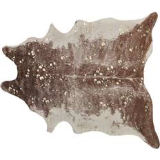 Lær Matter Beliani Faux Cowhide with Spots Brown