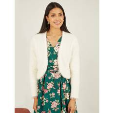 Cream Eyelash Knit Bolero