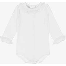 Babidu Babidu Baby White Cotton Bodysuit White Newborn