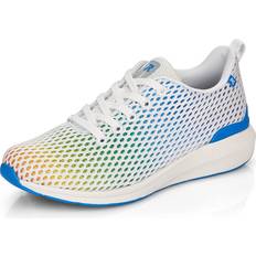 Rieker Vita Sneakers Rieker Sneakers Combination - Vit/Blå