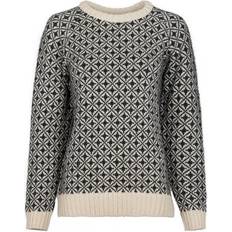 Fuza Wool Fuza Wool Ladies Alma Sweater Round Neck, Coal