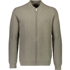 Bison Koftor Bison Stickad Cardigan - Stone Mel