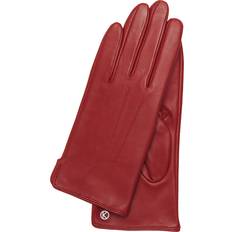 Rouge Gants Gants en Cuir 7 - Rouge