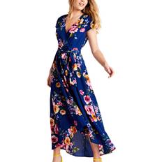 Mela London Floral Print Wrap Midi Dress