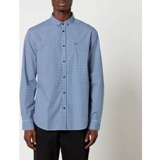 Armani Exchange White Shirts Armani Exchange Checked Cotton Shirt Blue