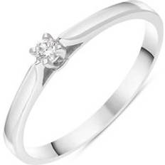 Bloch 18ct White Gold Diamond Round Brilliant Cut Solitaire Ring